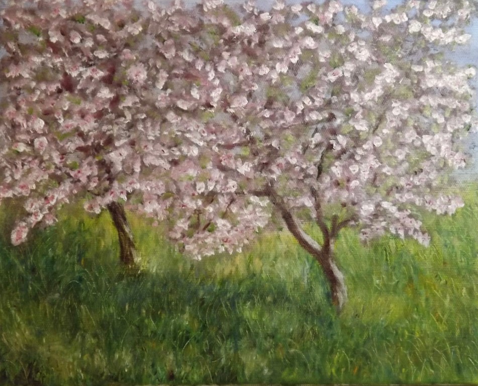 Apple Blossom, after  Claude Monet